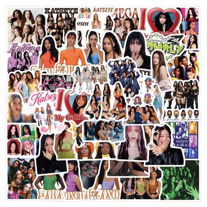 Katseye Stickers, Suitable For Decorating Stationery, Water Cups, Luggage, Refrigerators, Skateboards, Guitars