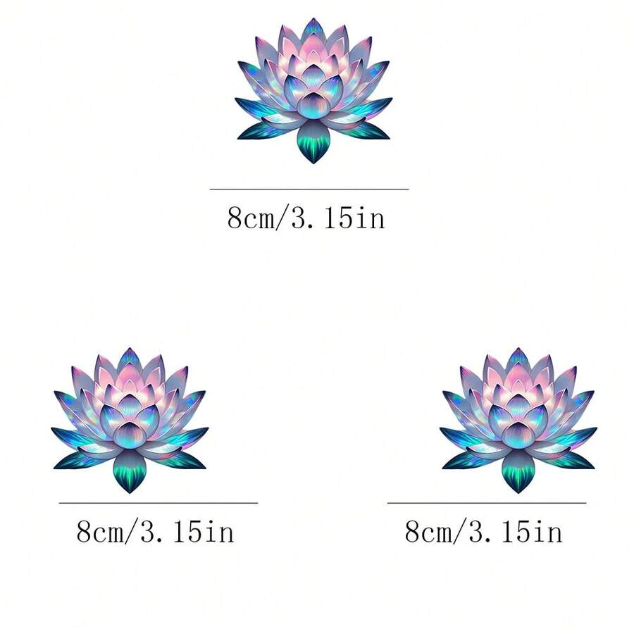 1 pièce/2 pièces/3 pièces Fleur de lotus irisée en cristal, patch thermocollant. Accessoire DIY convenant pour les t-shirts, jeans, pulls, sacs à main, oreillers, coussins