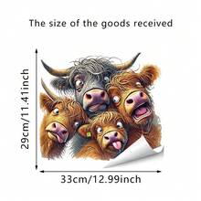 1 Adesivo de Parede Divertido com Animais para Janela, Vaso Sanitário, Decoração de Casa, Pintura, PVC, Adesivo de Parede Fofo - Vários estilos - Ver 9
