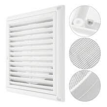 Salida de aire acondicionado magnética, cubierta de ventilación blanca, rejilla de techo de plástico ajustable WKIZ - Blanco Blanco20.3X20X - Ver 10