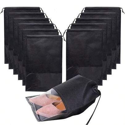 Bộ 14 túi đựng giày du lịch xách tay, kích thước 44x32 cm.