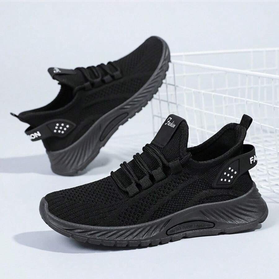 Fleece-Lined Warm Athletic Shoes, Providing Warmth, Slip Resistance, And Comfortable Feel, Suitable For Winter Outdoor Activities, Commuting, And Light Exercise. Machine Washable. A Top Choice For Valentine's Day Gifts. - màu đen - Xem 1