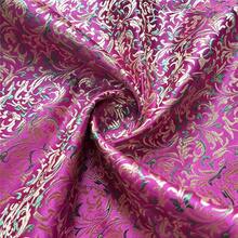 1件黑色高品质锦缎面料，花卉图案，优雅的室内装饰面料，DIY缝纫面料，适用于手工制作、连衣裙、晚礼服和服装面料 - 彩色 - 查看 24