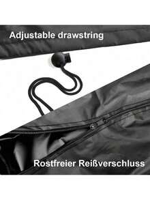 Outdoor Parasol Cover, Rainproof, Windproof, Banana Parasol Cover, Parasol Cover - Black - View 6