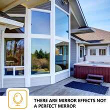 Privacy Mirror Window Film, Scratch-Resistant, 5m X 50cm, Insulates Against Heat And UV Rays, Reflective Window Film - Silver - View 5