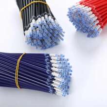 0,5mm 20 unids/set recambio de pluma de Gel varillas de firma de oficina tinta roja azul negra papelería para oficina escuela suministros de escritura manijas aguja 6DLH - Tinta negra - Ver 4