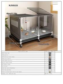 Transparent Visible Chick Rearing Cage With Wheels, Removable Pull-Out Tray, Easy To Clean, Small Chicken Duck Pet Cage - Multicolor - View 16