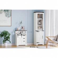 Cabinets - 흰색과 갈색 - 보기 7