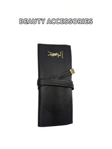 3pcs Essential Makeup Brush Set - Lip Brush, Eyeshadow Brush And Foundation Brush, Multi-Functional Cosmetic Tool Kit - Black - View 6