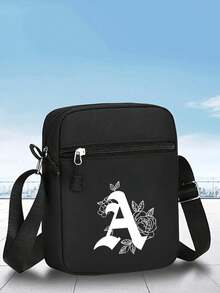 1pc/2pcs Letter A Design Print Y2K Streetwear Baseball Cap & Crossbody Bag Set, Adjustable Unisex Hat & Shoulder Bag, Gift For Yourself And Friends - Multicolor - View 13