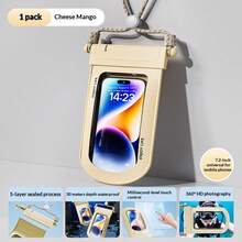 1/2pcs Waterproof Phone Pouch, Touch Screen, Swimming, Drifting, Underwater Photography Accessory, Transparent Sealed Bag - One Size Fits All - View 10