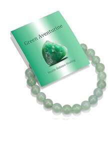 1 pieza Pulsera de cristal natural para mujeres y hombres, cuentas de piedras curativas de energía, diseño de cordón elástico, joyería de piedras preciosas hecha a mano, regalo de cumpleaños/ de moda - Multicolor - Ver 6