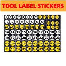 75pcs/Set Mechanical Drive Socket Label Stickers, Quick And Easy Socket Reminder Stickers, Convenient Identification Label Set - 75 Small Stickers - View 7