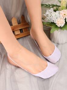 10双装女士船型腿套，低帮隐形腿套，带松紧带，适合搭配高跟鞋 - 彩色 - 查看 9