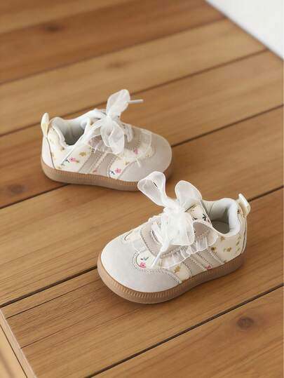 1 Pair Spring/Summer Baby Girl Anti-Slip Soft Bottom Toddler Shoes