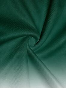 Plus Size Men's Beach Vacation Inner Pattern Printed Double-Layer Shorts - Green - View 4
