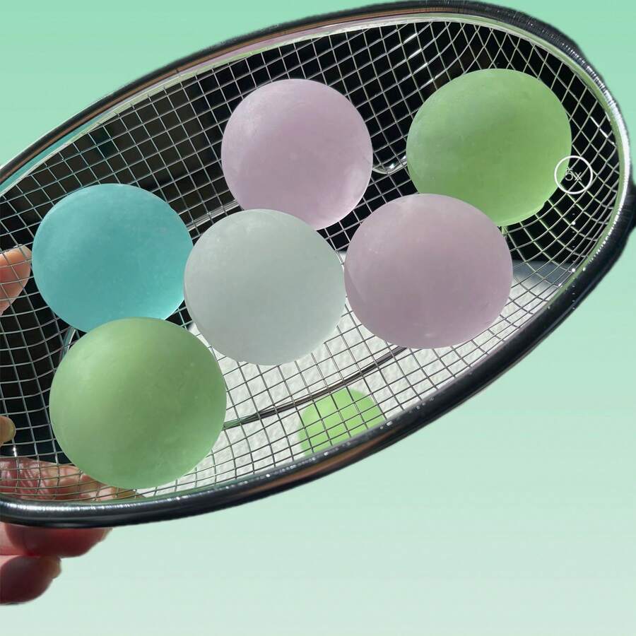 2026新款 - 椰子油挤压玩具 - 半透明蓝色麦芽糖减压玩具球 - 可塑形不反弹挤压玩具 - 新奇减压小玩意 - 送朋友、收藏、节日、生日礼物