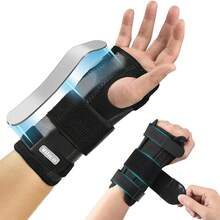 Wrist Support Brace, Adjustable Compression Wrist Guard To Relieve Carpal Tunnel Syndrome, Suitable For Left And Right Hands - Black - View 6