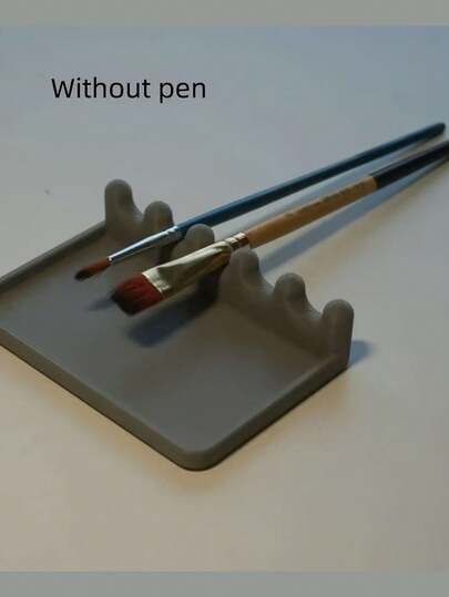 1/2支装便携式画笔收纳架，带滴水盘。前置托盘设计方便清洁，防止弄脏桌面。它便携、节省空间，方便收纳水彩、丙烯和油画画笔。这款便携式画笔收纳架适用于水彩、油画和丙烯画，是艺术工作室的必备之选。