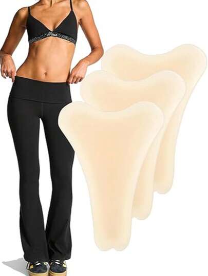 1/3/5/10/15 Pack Camel Concealer Toe Cover With Design - Invisible, Reusable Adhesive Pads For Swimsuits, Leggings & Yoga, Soft Silicone Hider For Women