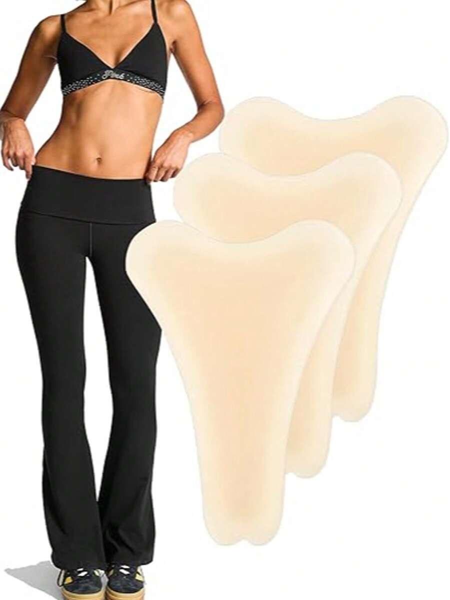 1/3/5/10/15 Pack Camel Concealer Toe Cover With Design - Invisible, Reusable Adhesive Pads For Swimsuits, Leggings & Yoga, Soft Silicone Hider For Women - View 1