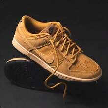 Nike 男鞋DUNK LOW RETRO復古滑板鞋運動休閒 - 卡其色 - 查看 2