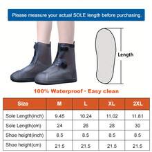 防水鞋套，可水洗防滑加厚耐用鞋套，带纽扣，雪地靴套，男女通用 - 雨鞋套 - 查看 3