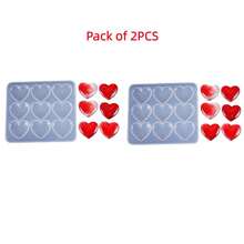 9-Cavity Silicone Heart Mold - DIY Resin Heart Mould-Crystal Epoxy Mould For Wedding,Valentine's Day, Gifts - Love - View 10