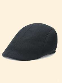 1/2/3pcs Men's Solid Color Adjustable Beret Hat, Fashion Outdoor Casual Hat Suitable For Autumn/Winter Street, Business, Gatherings - Multicolor - View 8