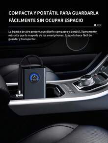 6 piezas Inflador de neumáticos portátil para coche,Compresor de aire portátil,150 psi bomba de aire para coche de inflado rápido, puerto USB de carga rápida, con manómetro de presión de neumáticos, batería de litio, carga rápida, apto para coches, bicicletas, motocicletas, pelotas deportivas, motor de alta eficiencia, inflado, etc. - 6 piezas - Ver 7