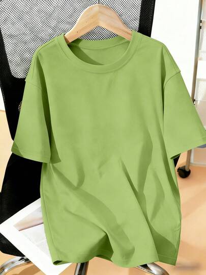 青少年男孩夏季印花圆领T恤