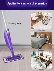 1/2 miếng lau bằng sợi microfiber tương thích với máy lau nhà Wet Jet, đầu lau nhà đa năng 12 inch dùng được cả khô và ướt. - vải lau nhà - Xem 5