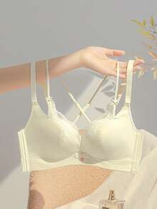 Women's Sexy Backless Wireless Bra, Lift And Enhance Small Bust, Prevent Sagging, Suitable For Flat Chest - Champagne - View 2