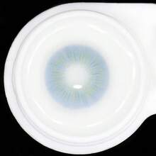 1副软性彩色隐形眼镜，14.0mm，一年抛型，2片装，高品质，明亮。 - 藍色 - 查看 3