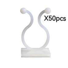 30/50/100个装攀援植物夹，墙面植物夹，攀援植物支撑夹，藤蔓植物挂钩，绿色植物藤蔓夹，墙面植物支撑夹，绿色树藤固定夹，攀援挂钩，绿色无缝环绿色植物固定装置，电线整理配件，室内植物架 - 彩色 - 查看 15