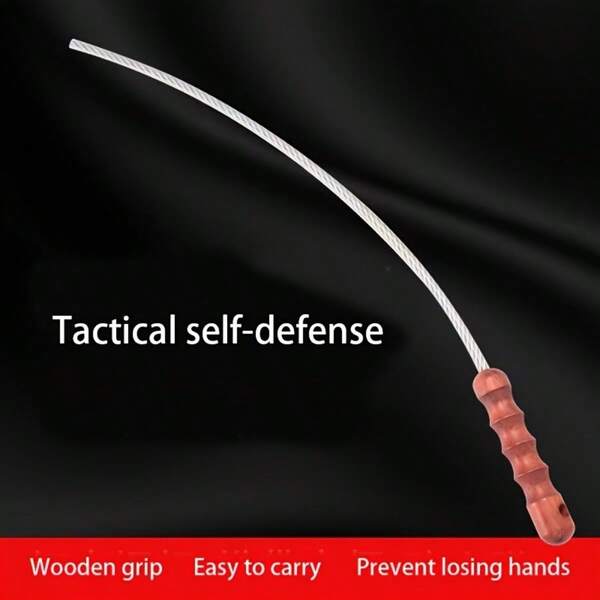 Multipurpose Tactical Whip Baton Self-Defense Tool, Portable, Suitable For Bicycle, Running