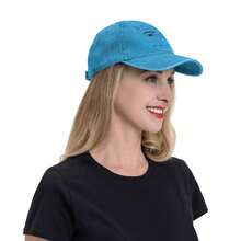 Anime Robot Robloxs Face Fashion Retro Washed Denim Hat - Blue - View 8