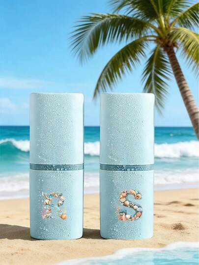 海洋系列字母A-Z便携式牙刷盒，随时随地保持牙刷清洁便携！旅行牙刷架，便携式牙刷杯盖，适合旅行、露营、商务旅行和上学。