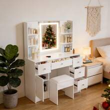 Vanities & Vanity Benches - White - View 2
