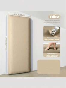1pc/4pcs Vintage Thick Soft Adhesive Foam Leather Wall Stickers, Odorless, Shock-Absorbing, Suitable For Home Decor, Cabinets, Tables & Chairs, Room Backdrop, TV Background, Waterproof, Washable, Removable, Bedside Wall Cushion Bumper Pad - Multicolor - View 2