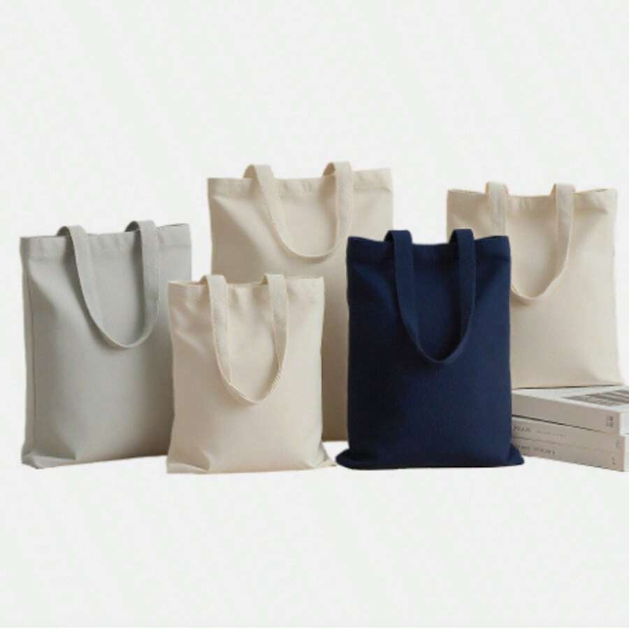 Bolsa de lona de 40x35cm, bolsa de algodón en blanco para personalizar con transferencia de calor, regalo en blanco al por mayor - Ver 1