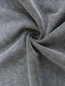 Surf Shop Logo With Surfboard And Tropical Flowers Graphic Print Cool Stylish T-Shirt For Mens,Summer Avant-Garde Casual Loose Breathable T-Shirt, Crew Neck Pullover, Slightly Stretchy Soft Fabric, Fashionable Design, Ideal For Daily Outings, Personality Style - Grey - View 4