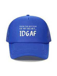 1pc Fashion Sponge Cap Letter Printing Adult Truck Driver Hat Baseball Hat Fishing Hat Funny Gift Hat For Men And Women Spring And Summer - Multicolor - View 10