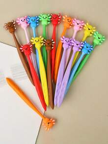 Spring Gift Creative Cute Axolotl Shaped Erasers, Kawaii Style Erasers Suitable For Pencils, Fun Cartoon Erasers, Back To School Supplies, Birthday Classroom Gift - Multicolor - View 2