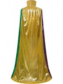 Mardi Gras Cloak With Collar For Adults, Perfect For Halloween - 3color With Collar - View 6