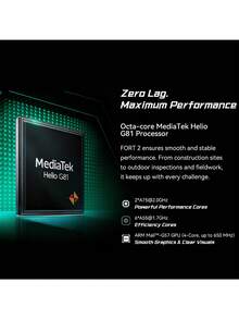 Blackview FORT 2 全球版三防智能手机，IP68 和 IP69K 防水防尘，配备 Doke AI 和双 AI 摄像头，后置 1600 万像素 + 前置 1300 万像素，6.56 英寸高清+ IPS 显示屏，智能 AI 自适应 90Hz 刷新率，5000mAh 电池 - 白色 - 查看 6