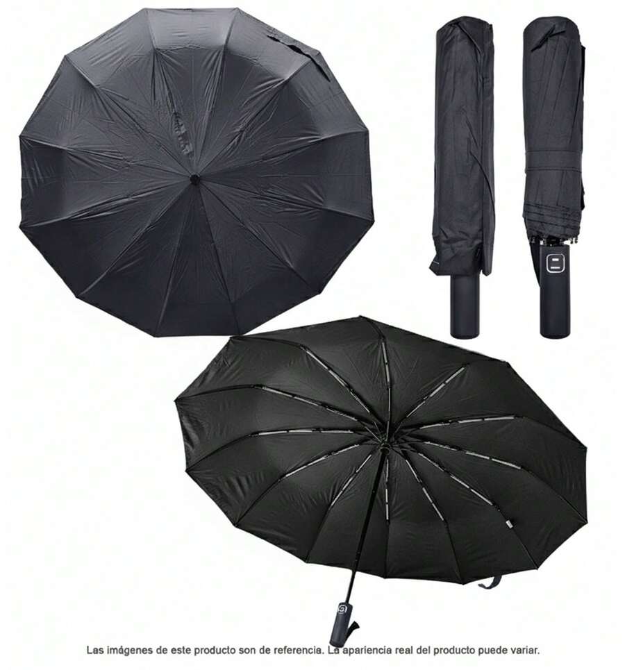 Umbrellas And Rain Hat Umbrellas - Black(without Bag) - View 1