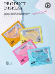KORMESIC 20片（10对）玻尿酸眼膜，紧致、提亮、保护双眼、减少浮肿和黑眼圈、保湿。适合所有年龄段的男女使用。 - 彩色 - 查看 4