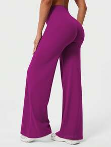 YEOREO Workout Leggings Womens No Front Seam Straight Leggings  31.5" High Waist Buttery Eddiy Gym Yoga Pants Summer Leggings For Women - 紫色 - 查看 1