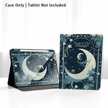 1个翻盖式平板电脑保护套，带笔槽，蓝色星空图案，兼容荣耀Pad 8/9/10、荣耀GT 11.5英寸/X7/X8A/X9/X8Pro/X9Pro/V9/V8 Pro、MatePad SE 11英寸/MatePad 11英寸/11.5英寸、MatePad Pro、苹果第十代/11 2025 (A16)、A9/A9+/A11/S11/S10 FE+，具备自动休眠/唤醒功能，适合作为返校季、情人节、节日礼物。 - 彩色 - 查看 8